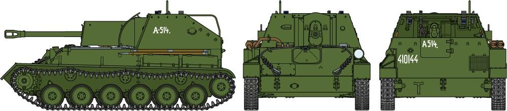 Tamiya SU-76M retro savaeigė patranka 1/35 plastikinis rinkinys