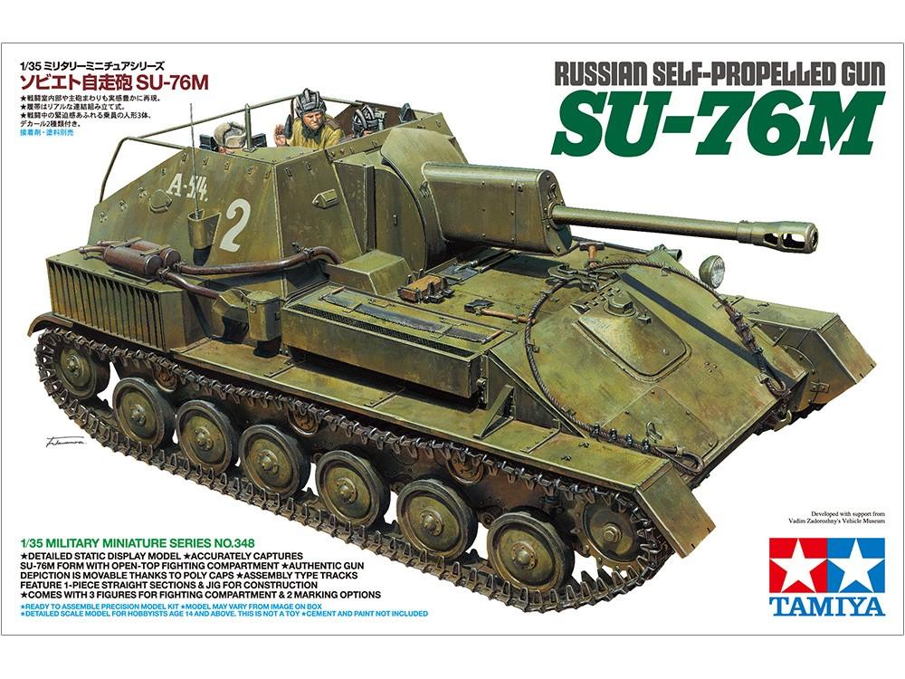 Tamiya SU-76M retro savaeigė patranka 1/35 plastikinis rinkinys