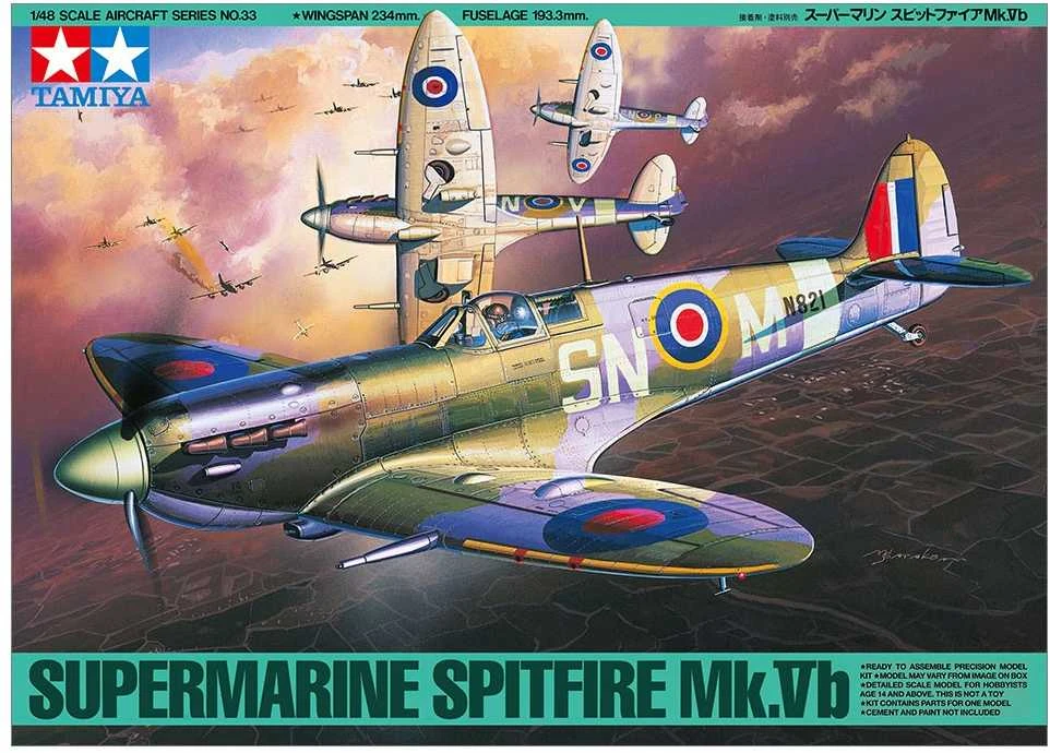 Tamiya - Supermarine Spitfire Mk.Vb, 1/48, 61033