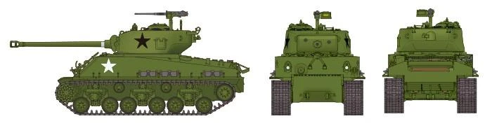 Tamiya M4A3E8 Sherman Easy Eight 1/35 plastikinis surinkimo rinkinys 35346