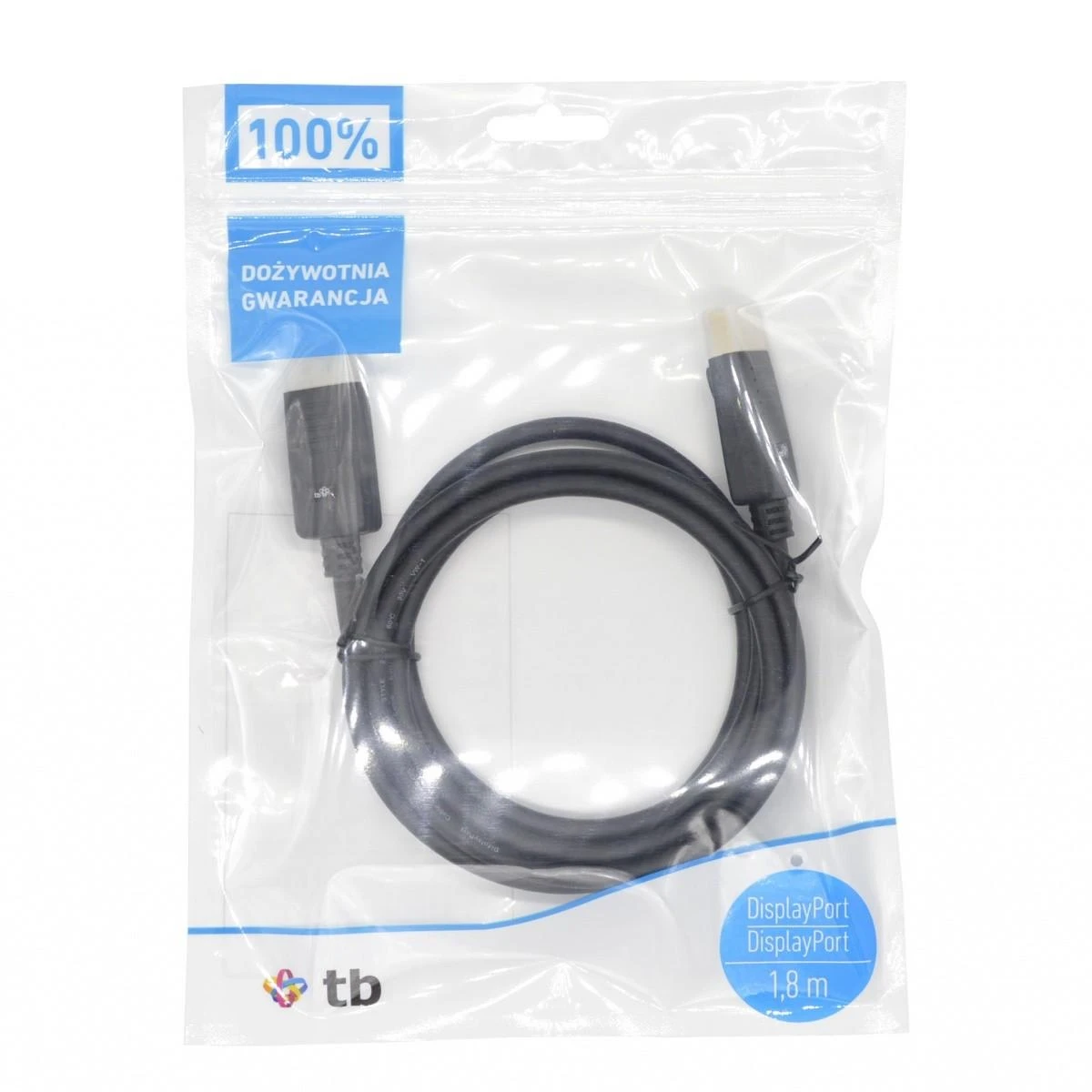 TB Print V7060 DisplayPort laidas pakuotėje