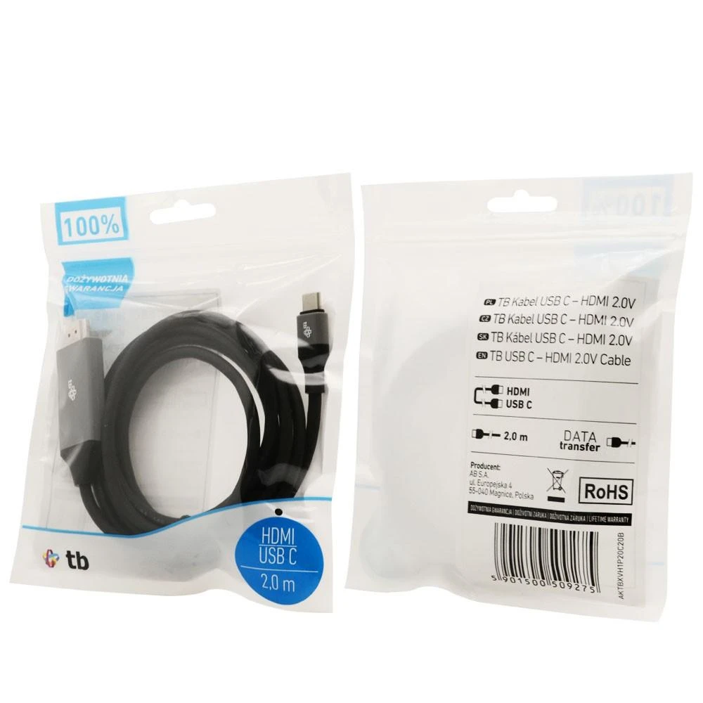 Tb Print HDMI laidas TB AKTBXVH1P20C20B