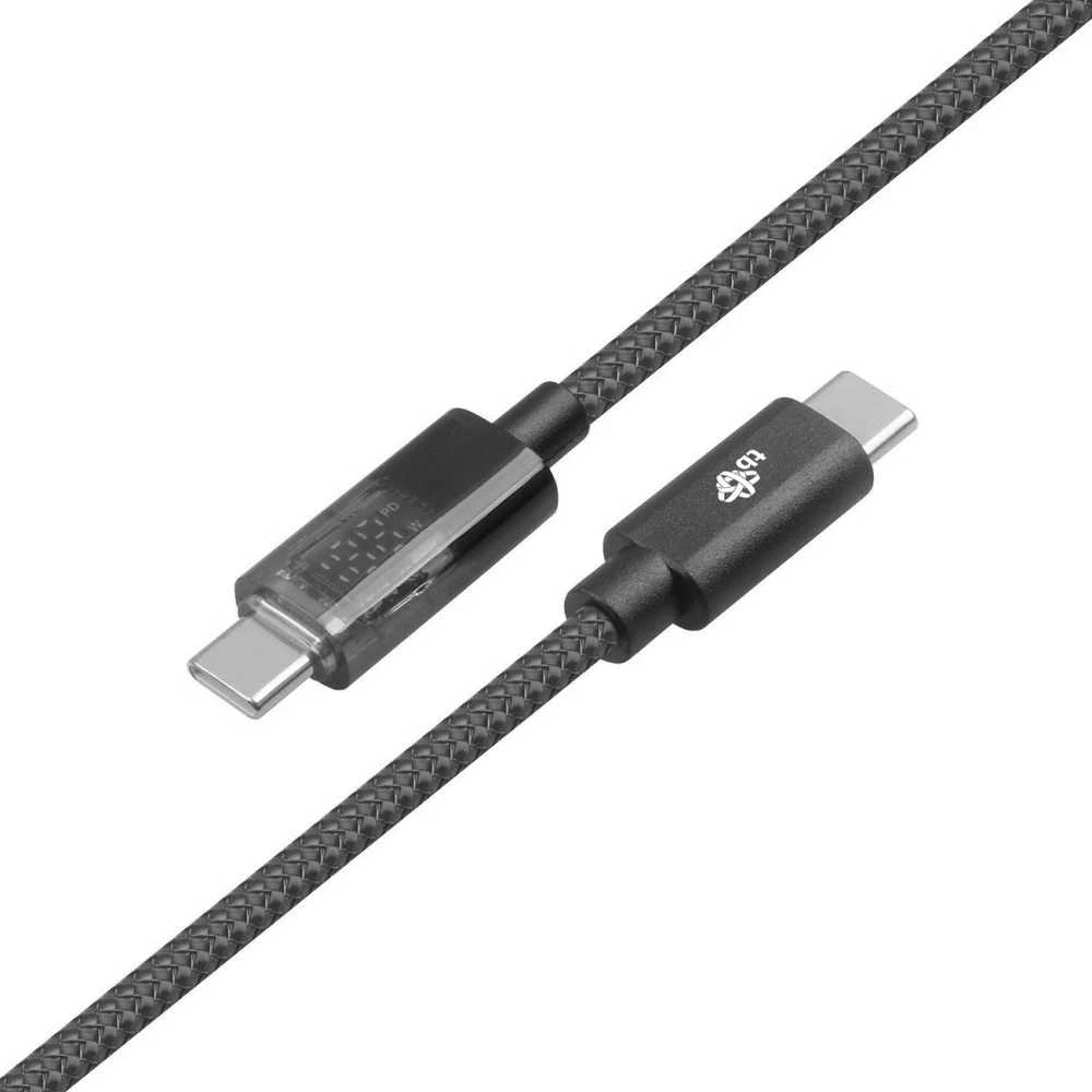 TB Kabelis USB C - USB C 1m su LED įkrovimo galios indikatoriumi (100 W)