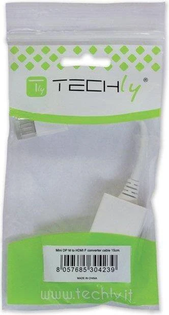 Techly Mini DisplayPort – HDMI M/F Balta