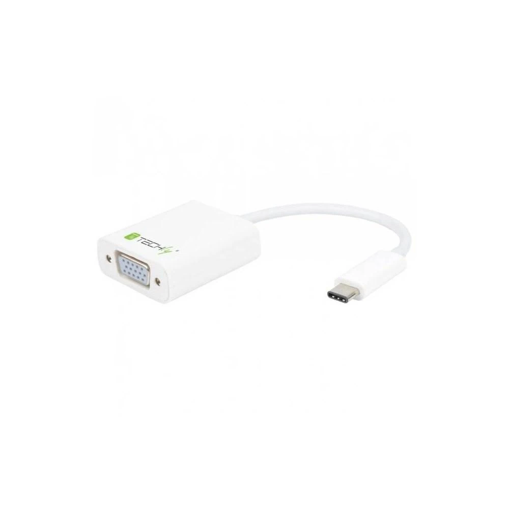 TECHLY 020423 Techly USB-C 3.1 į VGA M/F adapteris, baltas