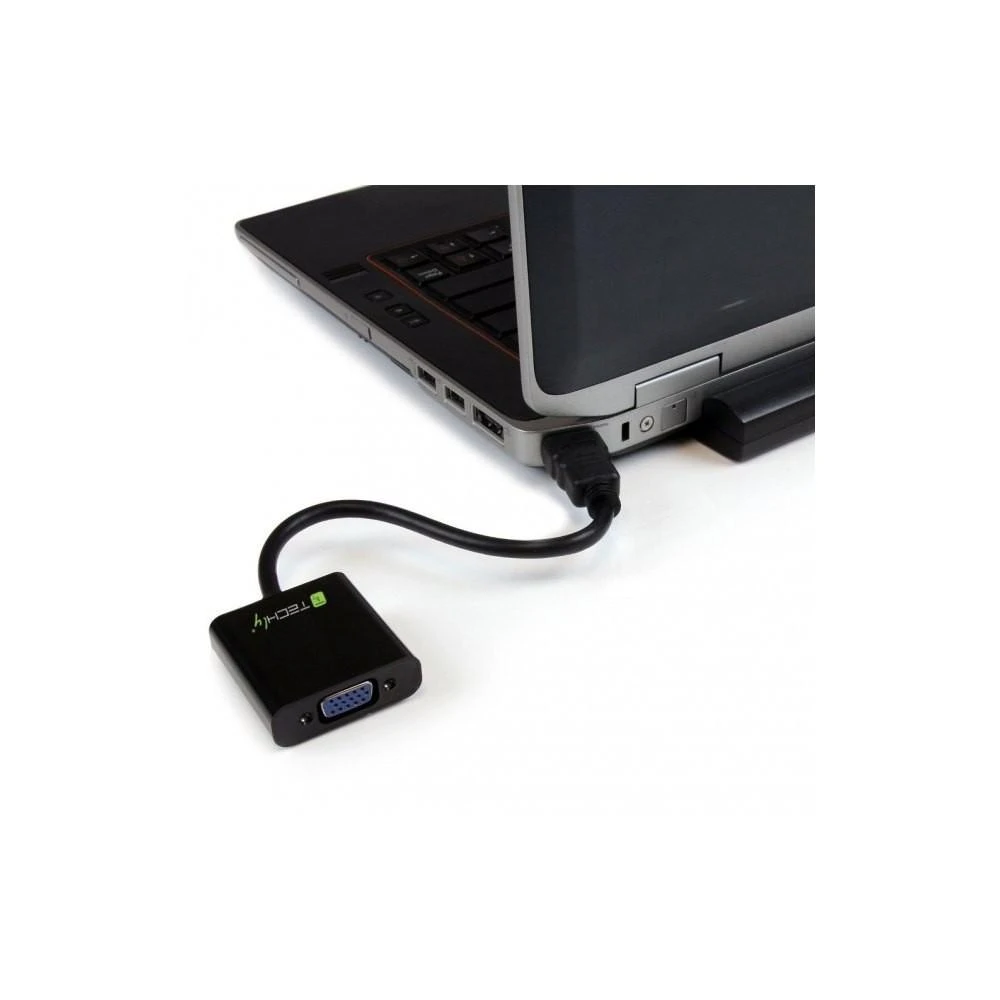Techly Techniškai HDMI - VGA+3.5mm M/F Juoda