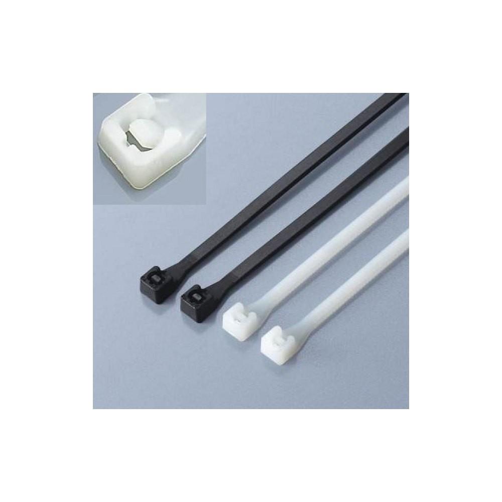 Techly 306356 užveržimo dirželiai 100 x 2.5mm, 100 vnt. juodi