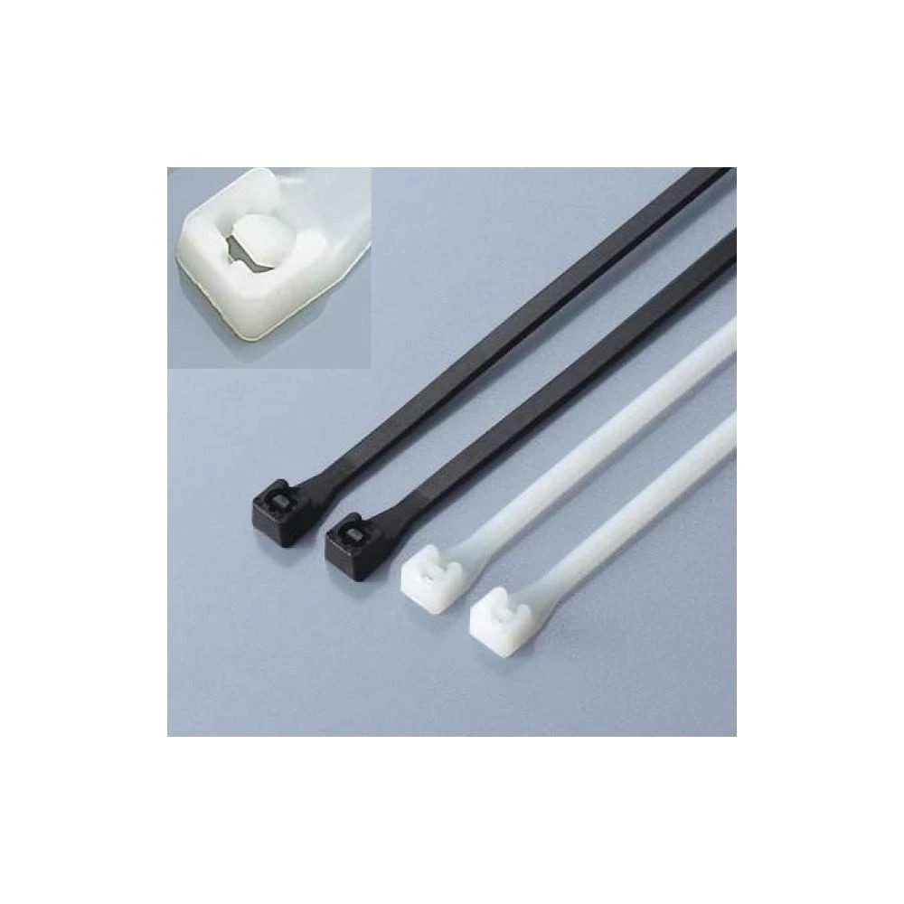 Goobay Techly 280 x 4.8mm kabelių tvirtinimo dirželis Nailonas Juoda 100 vnt
