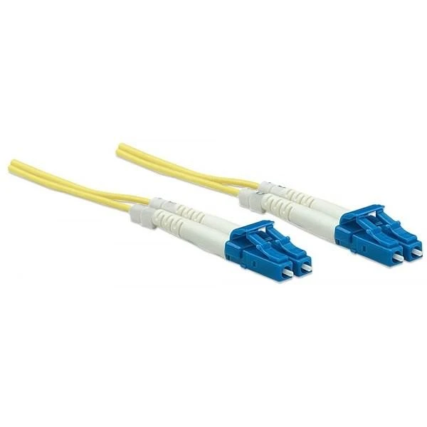 Intracom Techly 1m LC/LC 9/125 optinio pluošto kabelis Geltona