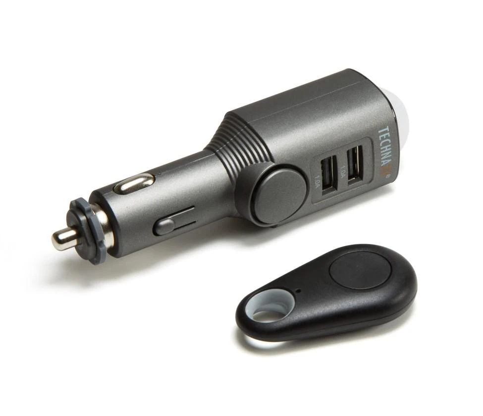 Universali signalizacija, automobilinis USB įkroviklis Technaxx Universal Mobile & Auto Alarm TX-100