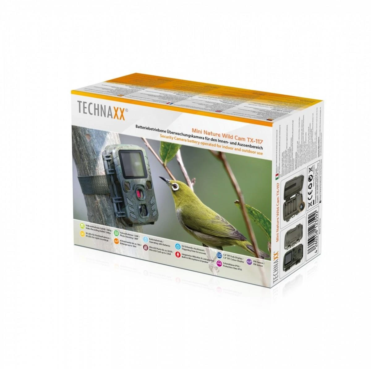 Foto medžioklės kamera Technaxx Mini Nature Wild Cam TX-117