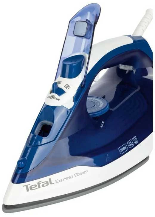 TEFAL | FV2838E0 | Garų lygintuvas | 2400 W | Vanduo tank capacity 270 ml | Continuous steam 40 g/min | Mėlyna/Baltas