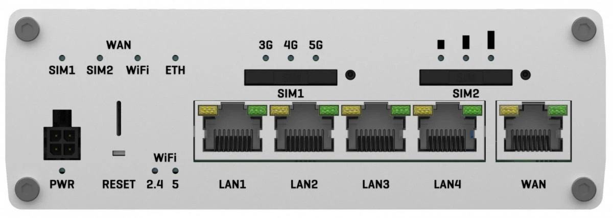 Teltonika | PRAMONINIS 5G MARŠRUTIZATORIUS | RUTX50 | 802.11ac | 867 Mbps | 10/100/1000 Mbps Mbps | Ethernet LAN (RJ-45) jungtys 5 | Tinklo palaikymas: Taip | MU-MiMO: Taip | 5G | Antenos tipas: Vidinė