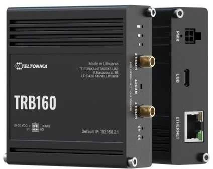 Teltonika | LTE Maršrutizatorius | TRB160 | No Wi-Fi | 10/100/1000 Mbit/s | Ethernet LAN (RJ-45) jungtys 1 | Mesh Support No | MU-MiMO No | 4G | 1