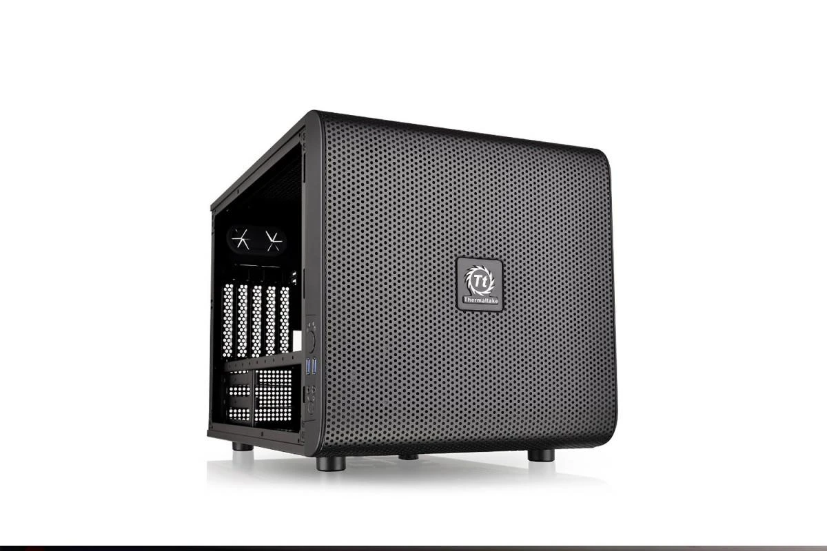 Korpusas Thermaltake Core V21 microATX Window Juodas