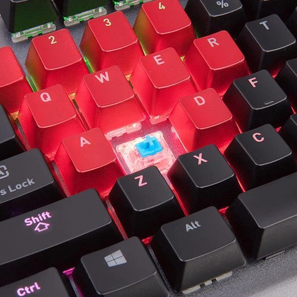 Klaviatūra Thermaltake Level 20 RGB Titanium Cherry MX Mėlyna
