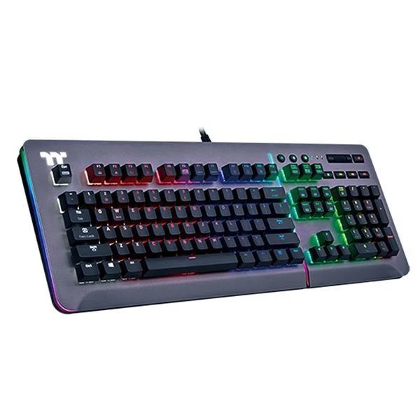 Klaviatūra Thermaltake Level 20 RGB Titanium Cherry MX Mėlyna