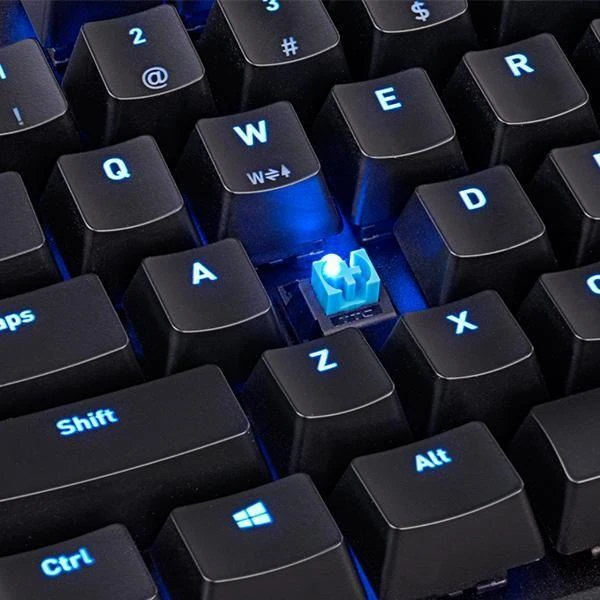 Klaviatūra Thermaltake eSports KB-NPP-TBBLUS-01 (mechaninė, USB 2.0, juodos spalvos