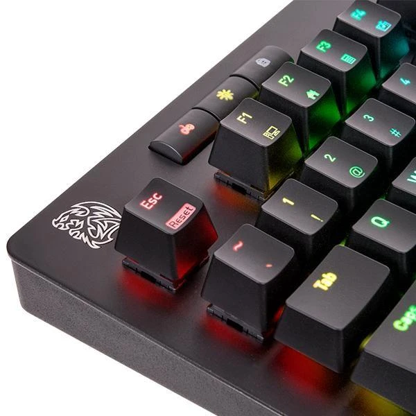 Klaviatūra Thermaltake eSports KB-NER-TBBRUS-01 (mechaninė, USB 2.0, juodos spalvos