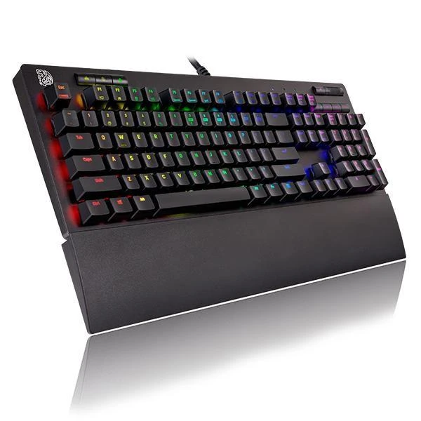 Klaviatūra Thermaltake eSports KB-NER-TBBRUS-01 (mechaninė, USB 2.0, juodos spalvos