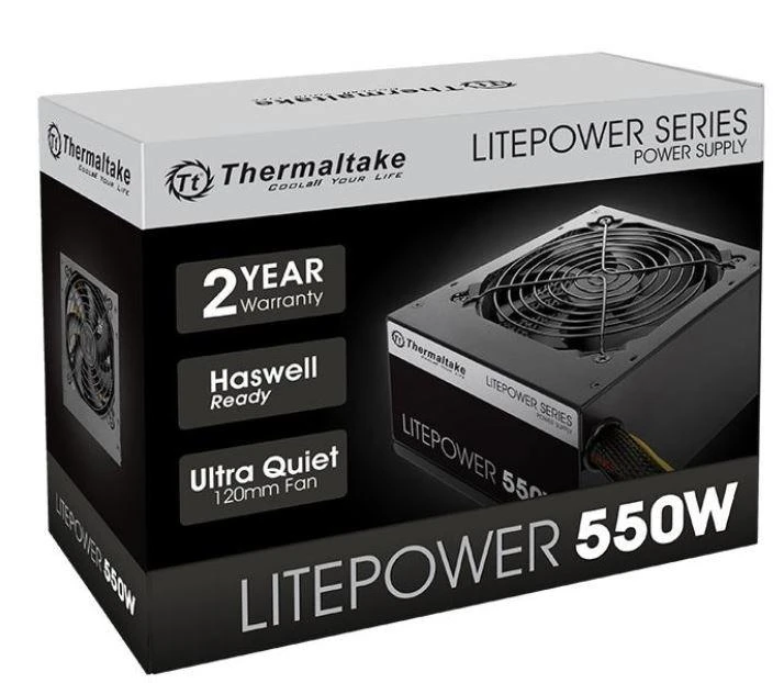 Maitinimo blokas Thermaltake Litepower II Juodas 550W PS-LTP-0550NPCNEU-2 (Active, 120mm)