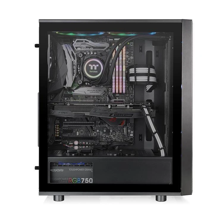 Housing Thermaltake Versa J25 RGB CA-1L8-00M1WN-01 (ATX, Micro ATX, Mini ITX, juodos spalvos)
