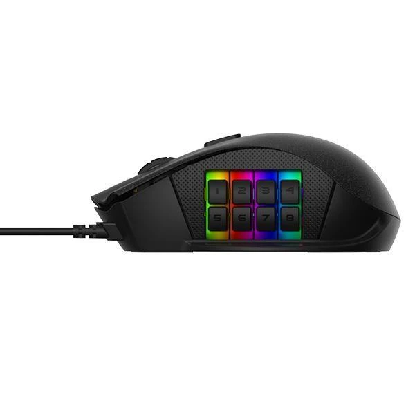 Pelė computer Thermaltake eSports Nemesis Switch RGB PMW 3360 MO-NMS-WDOOBK-01 (Optinė, 12000 DPI, juodos spalvos