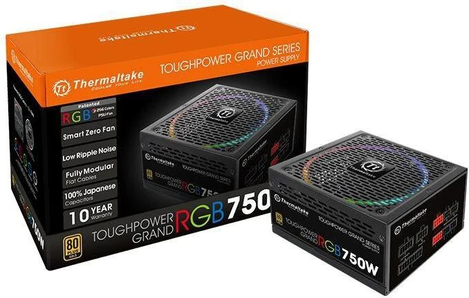 Maitinimo šaltinis Thermaltake Toughpower Grand RGB 750W PS-TPG-0750FPCGEU-R (750 W, aktyvus, 140 mm)