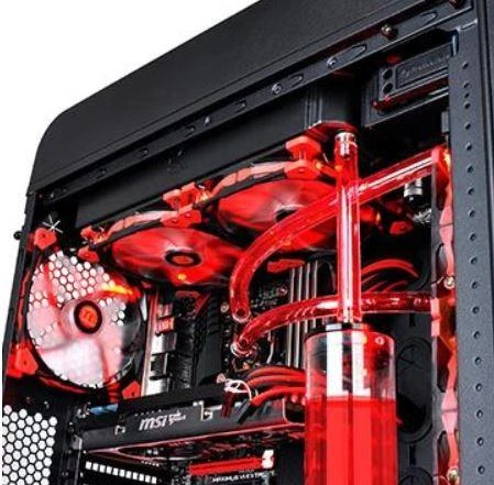Thermaltake Luna 14 ventiliatorius su raudonu LED apšvietimu