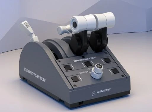 Žaidimų valdiklis Thrustmaster Joystick TCA quandrant boeing/edition, Pilkos spalvos