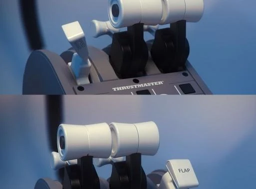 Žaidimų valdiklis Thrustmaster Joystick TCA quandrant boeing/edition, Pilkos spalvos