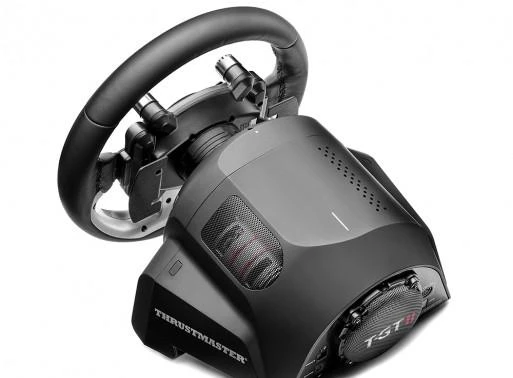Žaidimų vairas Thrustmaster T−GT II + Baza, Juodos spalvos