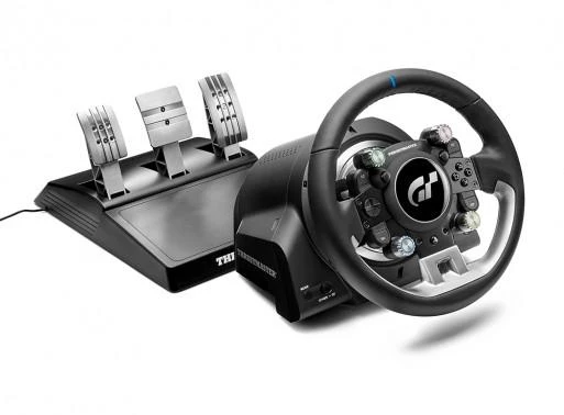 Žaidimų vairas Thrustmaster T−GT II + Baza, Juodos spalvos