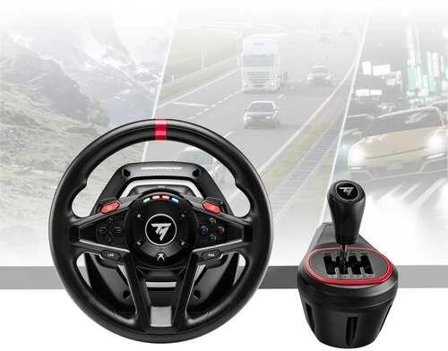 Thrustmaster T128 Shifter Pack vairas su pedalais ir pavarų svirtimi | XBOX,PC