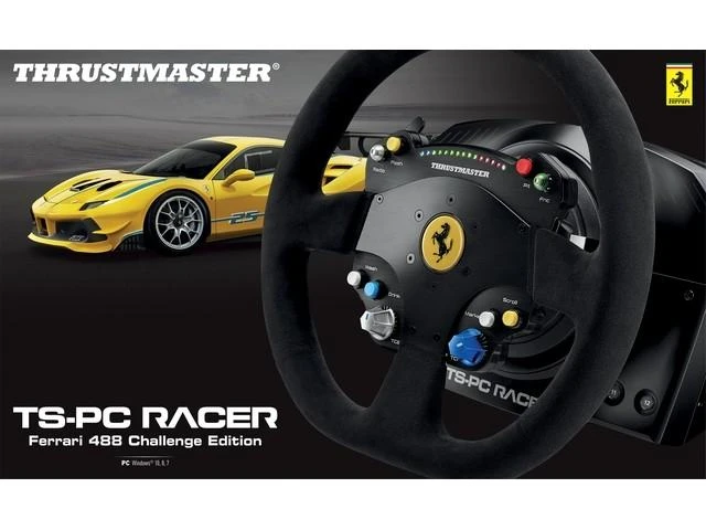Thrustmaster | Vairas TS-PC Racer Ferrari 488 Challenge Edition | Žaidimo lenktyninis ratas