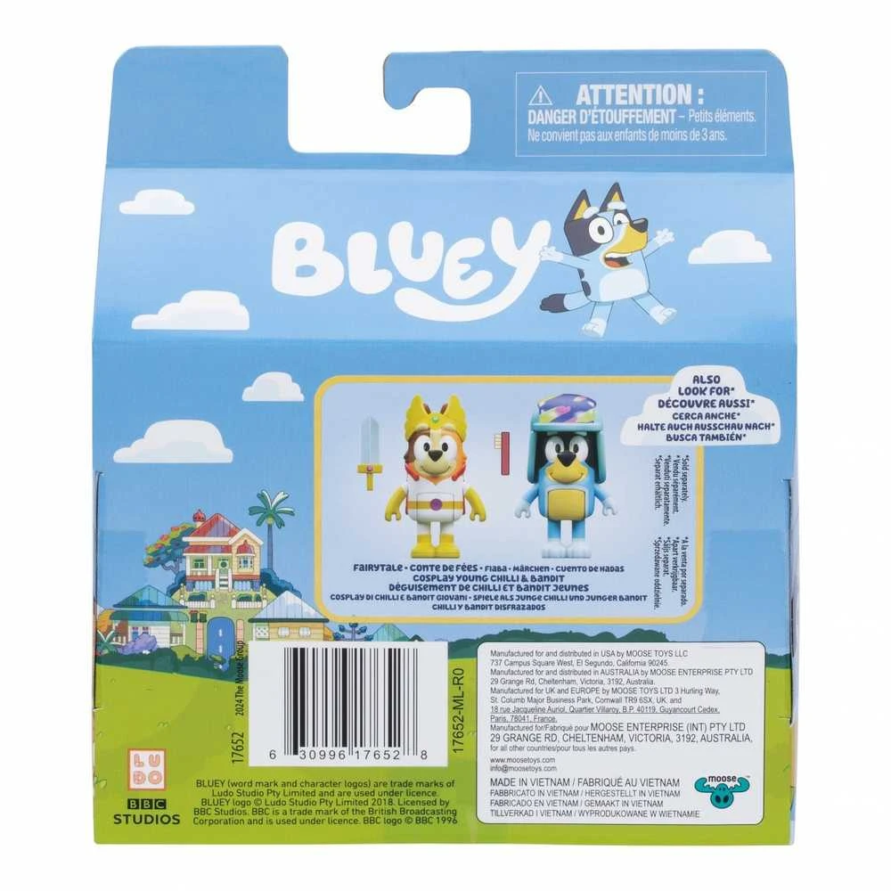 Bluey - Bluey figūrėlių 2 vnt. pakuotė - Staigmenos Blasterio kostiumas (90322)