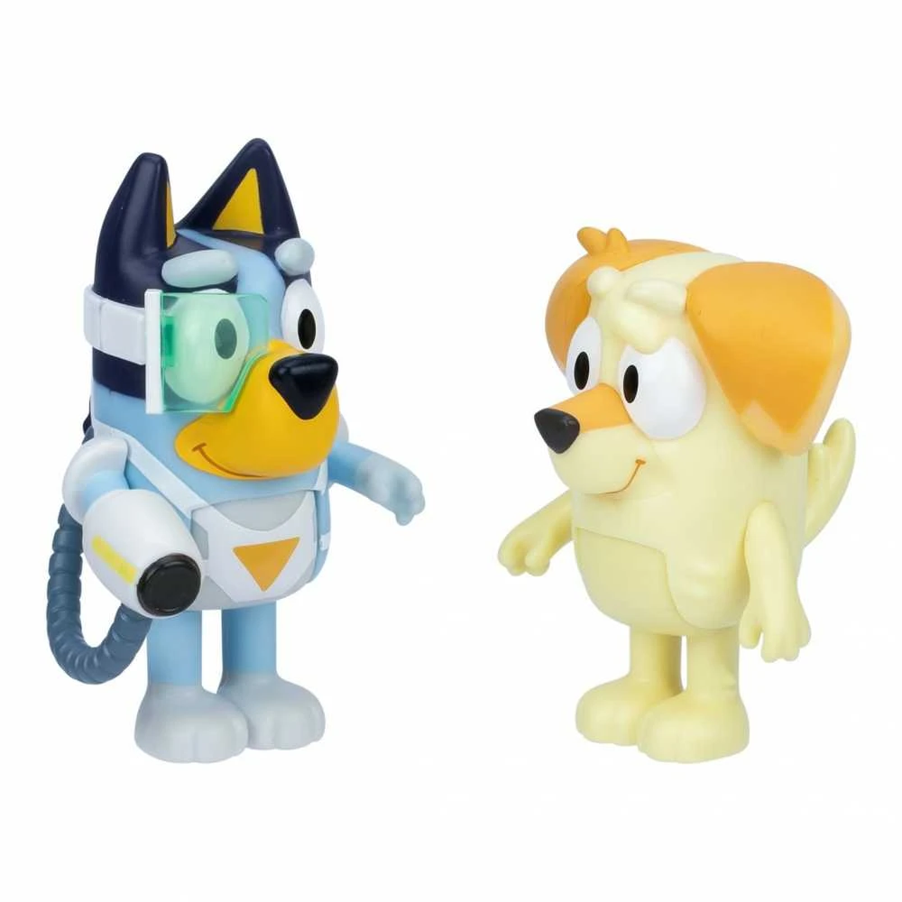 Bluey - Bluey figūrėlių 2 vnt. pakuotė - Staigmenos Blasterio kostiumas (90322)