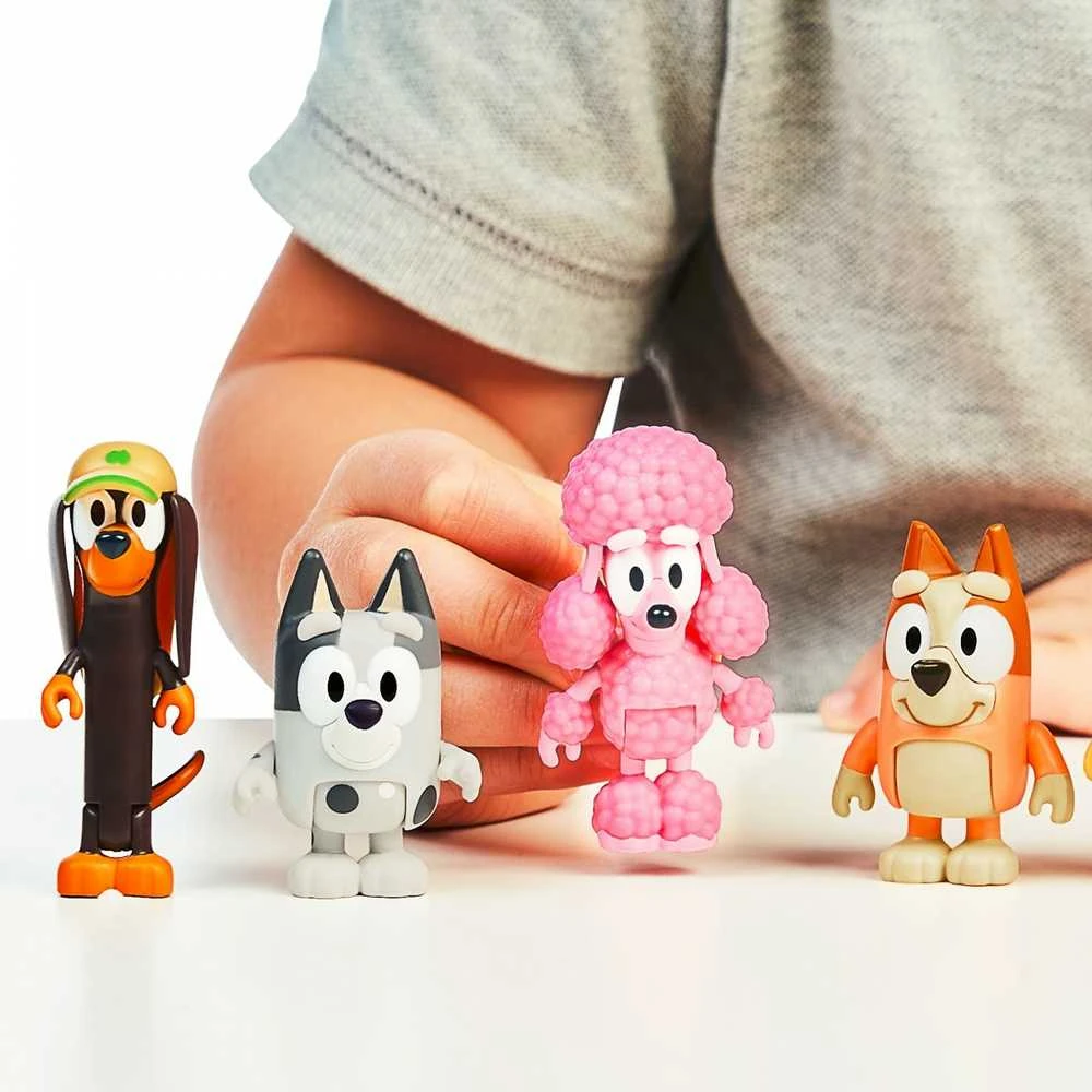 TM Toys Bluey - 4 figūrėlių rinkinys - Bluey ir draugai (90202)