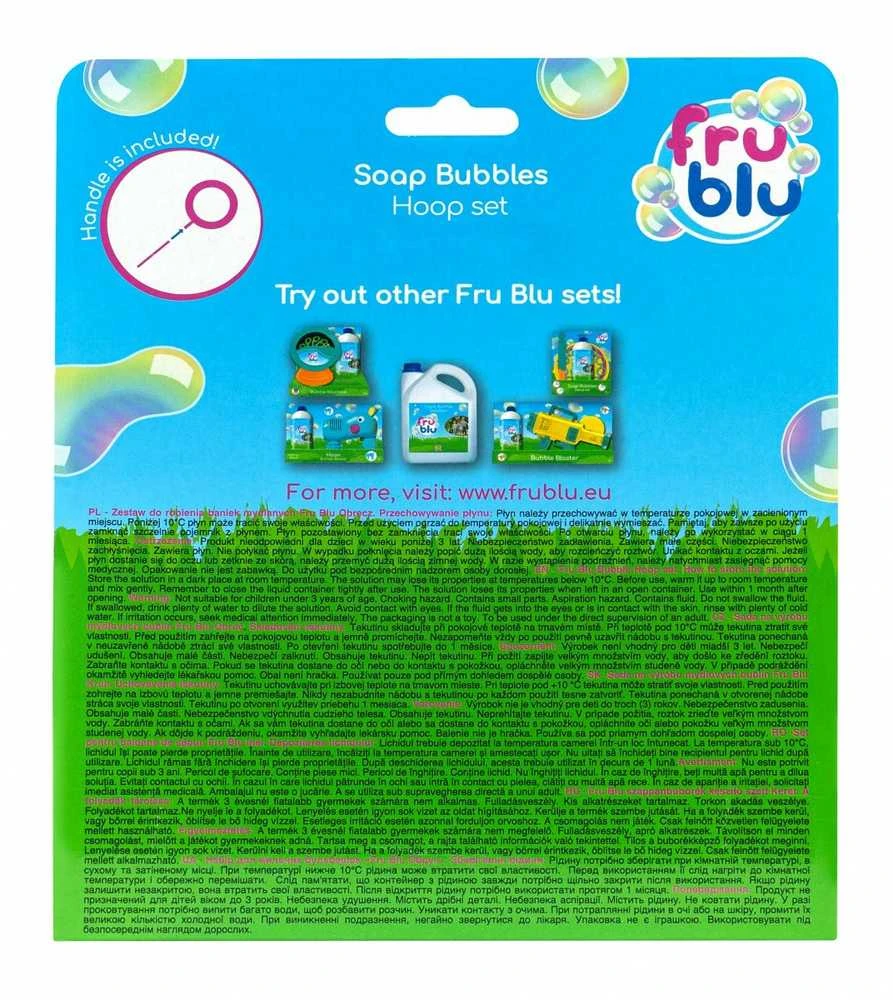 TM Toys Muilo burbulų rinkinys su lankeliu Fru Blu 0,4L, 3+, spalvotas