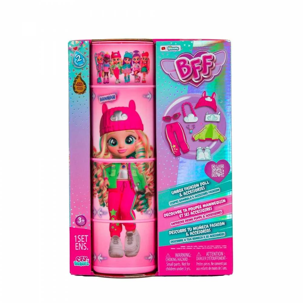 Lėlė su priedais Tm Toys Cry Babies BFF Hannah