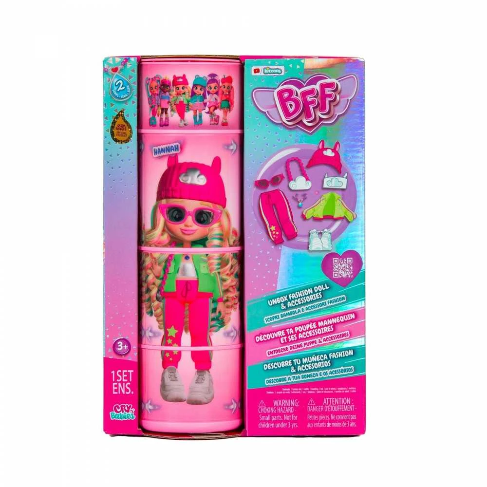Lėlė su priedais Tm Toys Cry Babies BFF Hannah