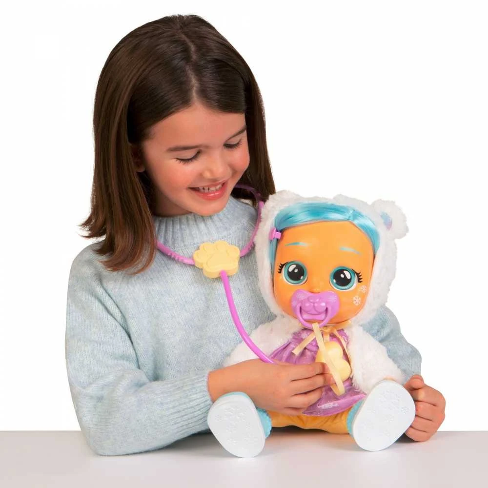 Lėlė kūdikis su priedais Tm Toys Cry Babies Kristal Gets Sick & Feels Better