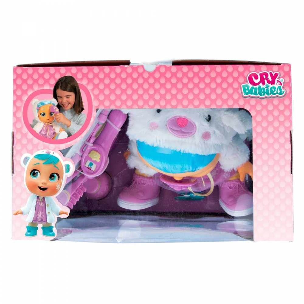 Lėlė kūdikis su priedais Tm Toys Cry Babies Kristal Gets Sick & Feels Better