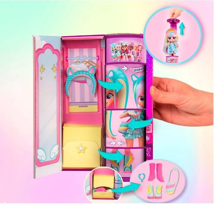 Cry Babies Lėlė IMC Toys BFF Fashion Doll Jenna 904361, 20 cm