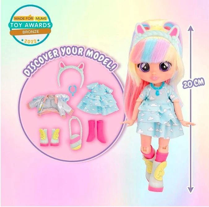 Cry Babies Lėlė IMC Toys BFF Fashion Doll Jenna 904361, 20 cm