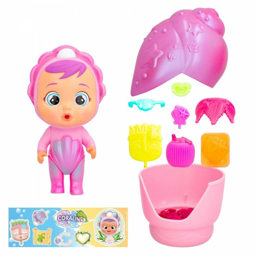 TM Toys TM Žaislai Lėlė Cry Babies Magic Tears Shiny Shells Coraline