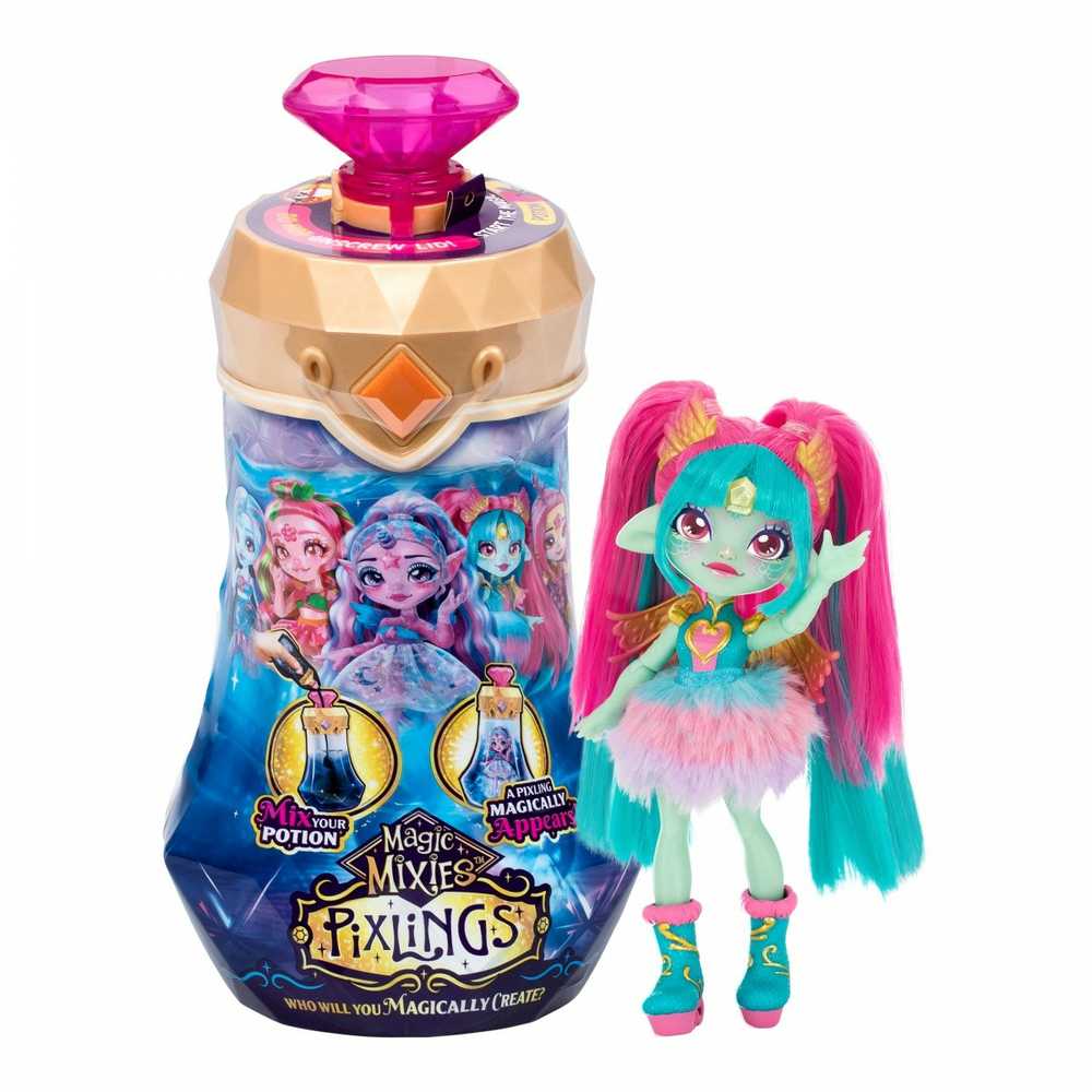 Moose Toys „Magic Mixies“ miksų rinkinys „Magic Mixies Pixlings“ – „Amber The Dragon Pixling“ (30492)