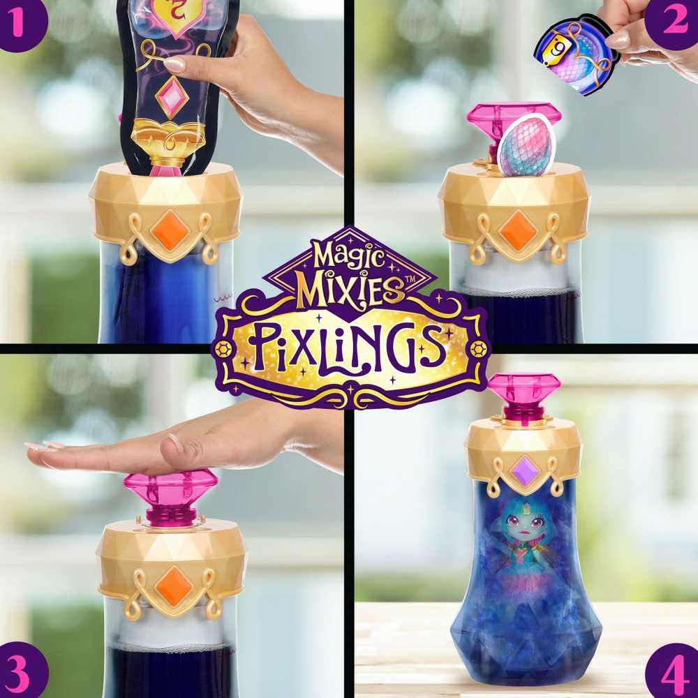 Moose Toys „Magic Mixies“ miksų rinkinys „Magic Mixies Pixlings“ – „Amber The Dragon Pixling“ (30492)