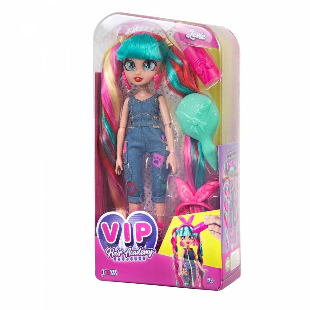 TM Toys Lėlė VIP Pets Hair Academy Lexie su ilgais plaukais