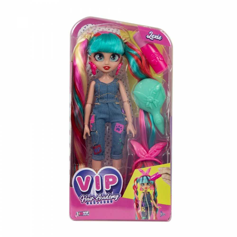 TM Toys Lėlė VIP Pets Hair Academy Lexie su ilgais plaukais